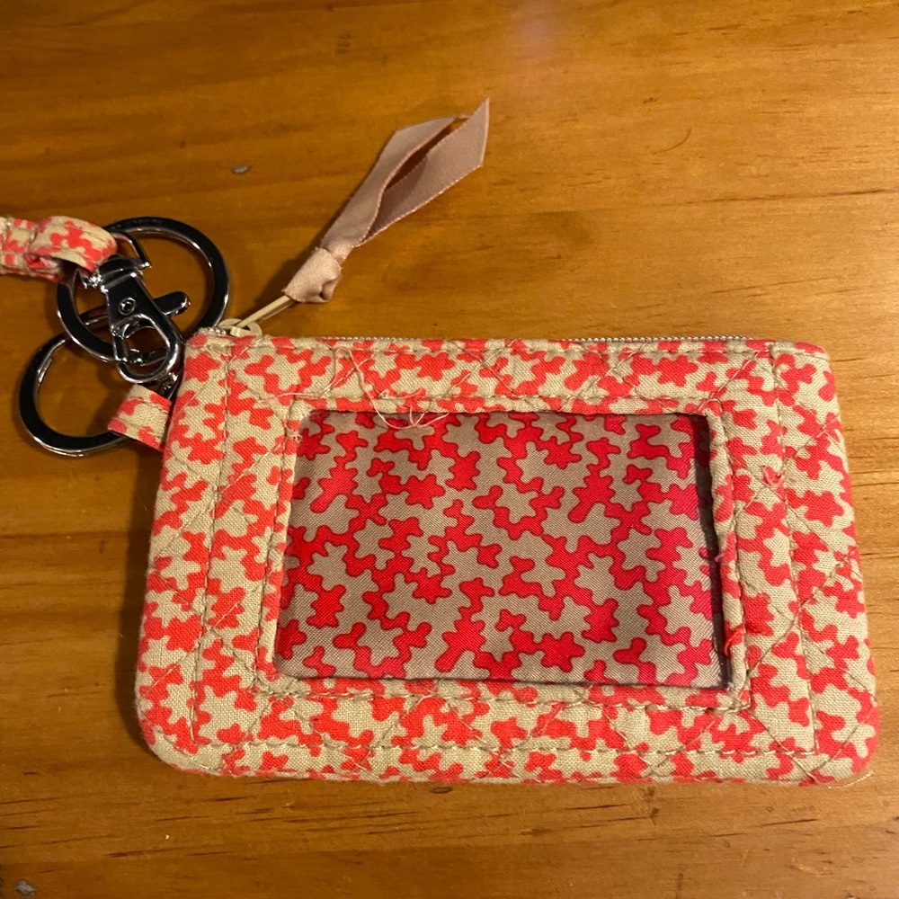 Vera Bradley ID wallet and lanyard